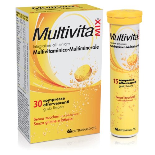 Multivitamix Senza Zucchero - Integratore Multivitaminico E Multiminerale 30 Compresse Effervescent
