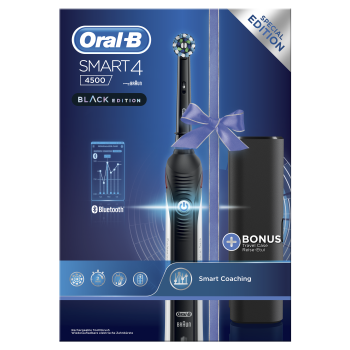 oralb smart4 4500 black edition spazzolino elettrico