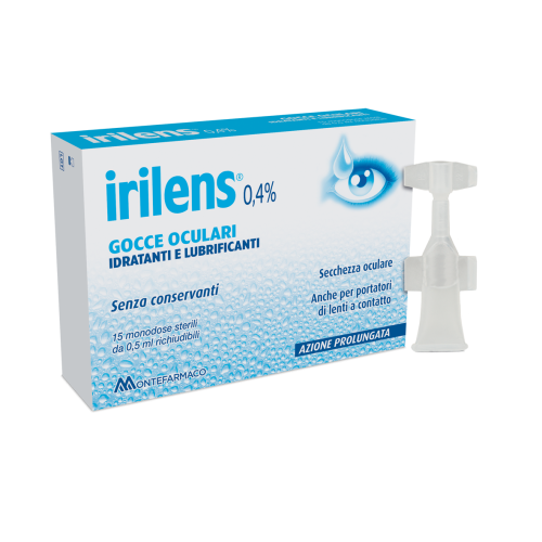 Irilens Gocce Oculari Idratanti E Lubrificanti Con Acido Ialuronico 15 Monodosi