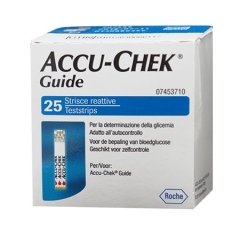 Accu Chek Guide Strisce Reattive Misurazione Diabete 25 Strips