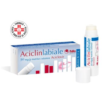 aciclovir aciclin labiale matita 5% 2,5g