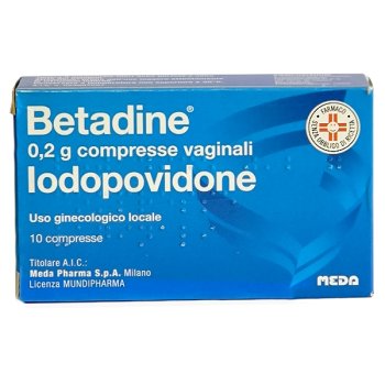 betadine 10 compresse vaginali 200 mg