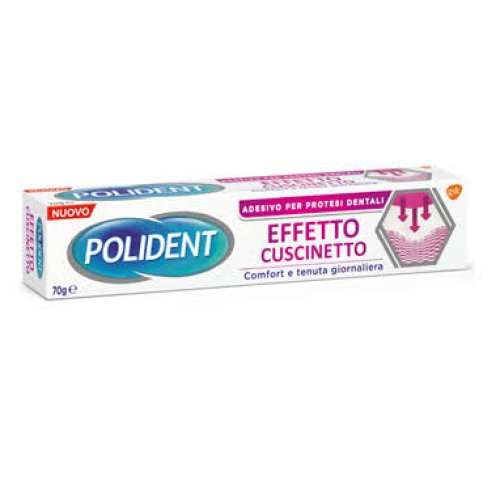 Polident Fissativo Effetto Cuscinetto Adesivo Per Dentiere 70g