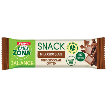 enervit enerzona balance snack barretta milk chocolate 33g