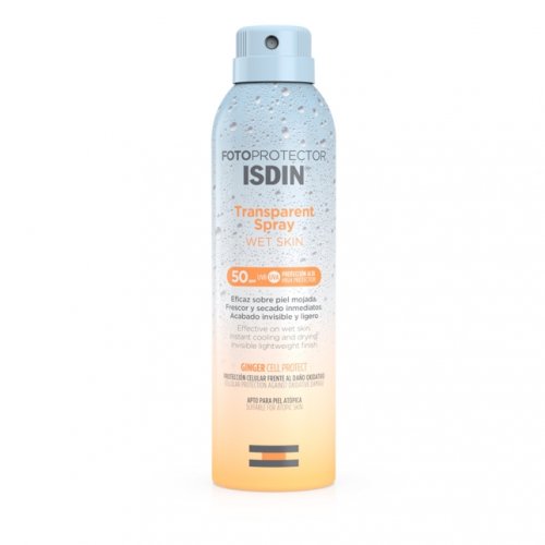 Isdin Foto Protector Trasparent Spray Wet Skin Spf 50+ Protezione Solare 250 ml