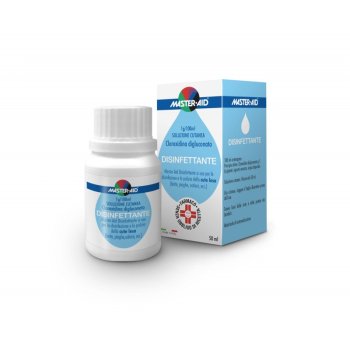 master aid soluzione disinfettante antibatterico alla clorexidina digluconato 50ml