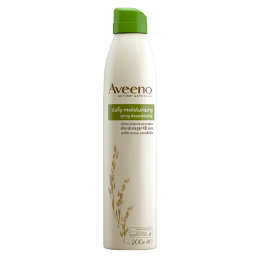 Aveeno Spray Idratante Corpo Dopo Doccia All'Avena Per Proteggere E Nutrire La Pelle Secca Ad Assor