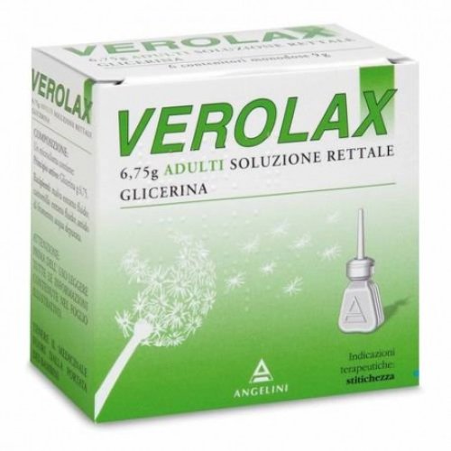 Verolax Adulti 6 Microclismi Rettali Perette Di Glicerina 6,75g