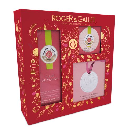 Roger&Gallet - Fleur De Figuier Cofanetto Acqua Profumata 100ml, Saponetta 50g E Una Ceramica D