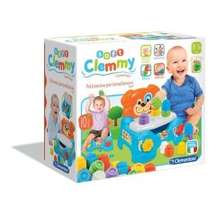 clementoni gioco soft clemmy - poltroncina porta mattoncini cagnolino 10-36 mesi