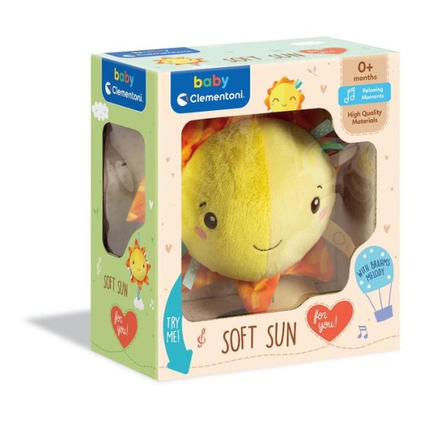 Clementoni Gioco Baby For You - Soft Sun - Carillon Sole 0+ Mesi