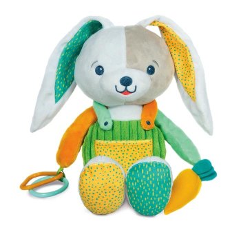 clementoni gioco baby for you - my sunny bunny peluche coniglietto 0+ mesi