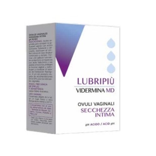 Vidermina Lubripiu' 10 Ovuli Vaginali Secchezza Intima PH Acido