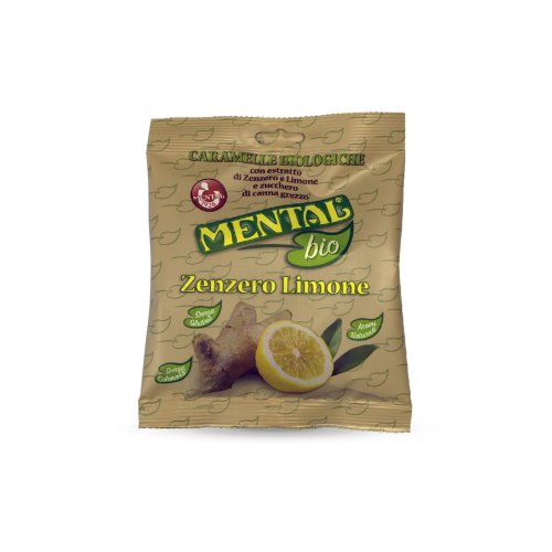 MENTAL BIO Caramelle Biologiche Zenzero Limone 90G