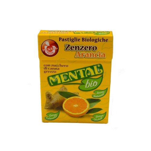 MENTAL BIO Pastiglie Biologiche Zenzero e Arancia 40g