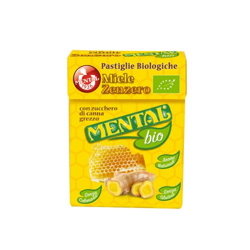 MENTAL BIO Pastiglie Biologiche Miele Zenzero 40G