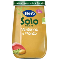 hero baby solo bio omogeneizzati verdurine con manzo 190g