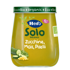 Hero Baby Solo Bio Omogeneizzati Zucchine Mais E Piselli 120g
