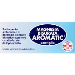 magnesia bisurata aromatic 80 pastiglie