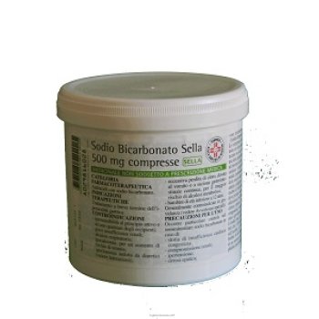 sodio bicarbonato 500mg 1000 compresse sella