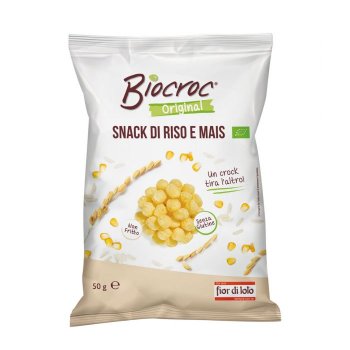 fior di loto biocroc snack di riso e mais 50g