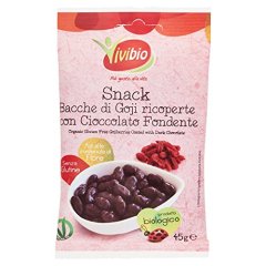 vivibio snack bacche di goji con cioccolato fondente 45gr 