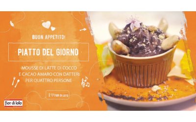 Mousse di latte di cocco Fior di Loto e cacao amaro con datteri GoNuts