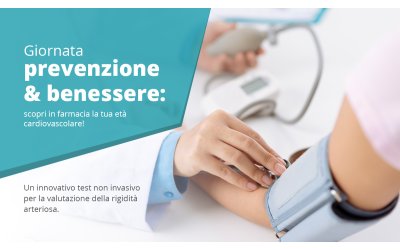 Giornata prevenzione & benessere: scopri in farmacia la tua età cardiovascolare