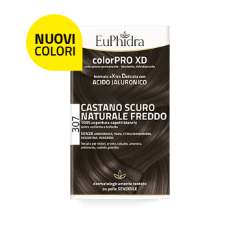 euphidra color pro xd - colorazione permanente n.307 castano scuro naturale freddo 