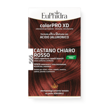 euphidra color pro xd - colorazione permanente n.566 castano chiaro rosso