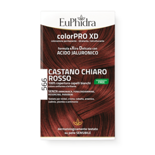EuPhidra Color Pro Xd - Colorazione Permanente N.566 Castano Chiaro rosso
