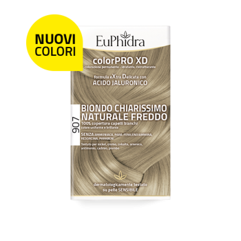 euphidra color pro xd - colorazione permanente n.907 biondo chiarissimo naturale freddo 
