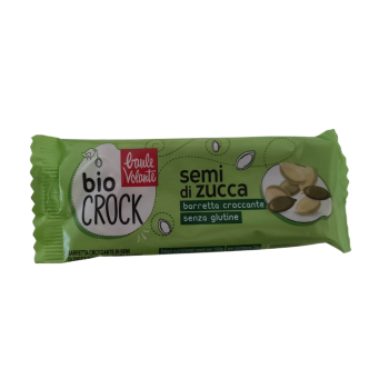 baule volante - bio crock barretta croccante ai semi di zucca senza glutine 25 g