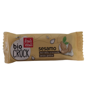 Baule Volante - Bio Crock Barretta Croccante ai semi di sesamo senza glutine Confezione 25 g