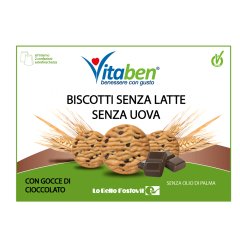 vitaben biscotti senza latte, senza uova, con gocce di cioccolato 250g