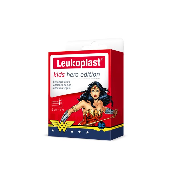 Leukoplast Kids Hero Edition Wonder Woman - Cerotto Striscia Ritagliabile 1m X 6cm 