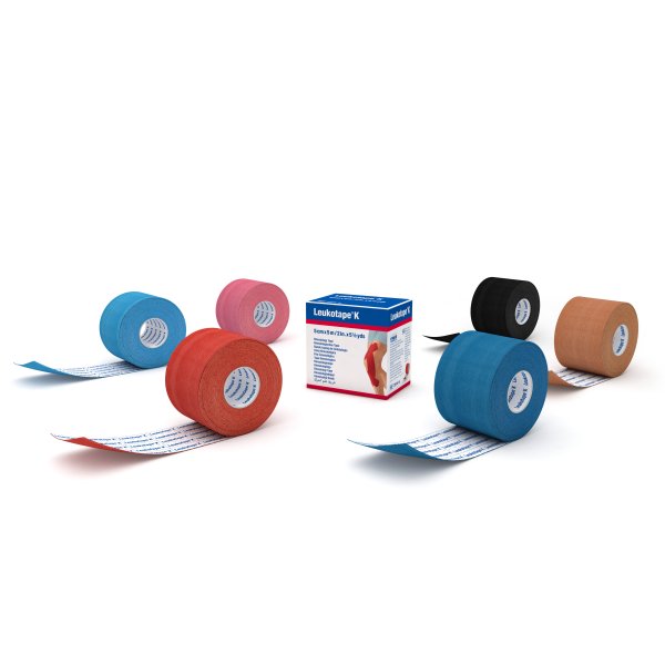 Leukoplast Leukotape K - Benda Elastica Per Kinesiotaping Blu 5cm X 5m