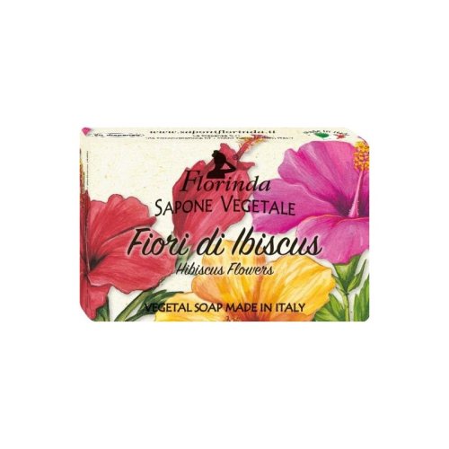 Florinda - FIORI DI IBISCUS Sapone Vegetale 50 g 