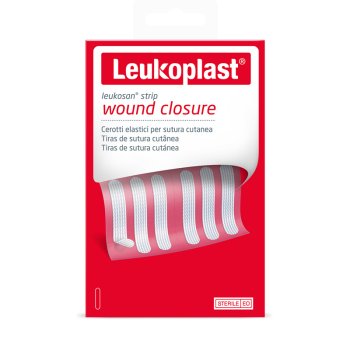 leukoplast leukosan strip - cerotti per sutura 6 x 38mm 2 buste da 6 cerotti