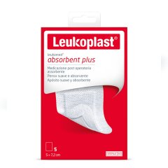 Leukoplast Leukomed Adsorbent Plus - Medicazione post operatoria 7.2 x 5 cm 5 pezzi