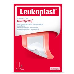 leukoplast leukomed t plus - medicazione trasparente post operatoria 8 x 10 cm 5 pezzi