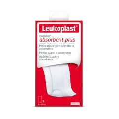 leukoplast leukomed adsorbent plus - medicazione post operatoria 8 x 15 cm 5 pezzi