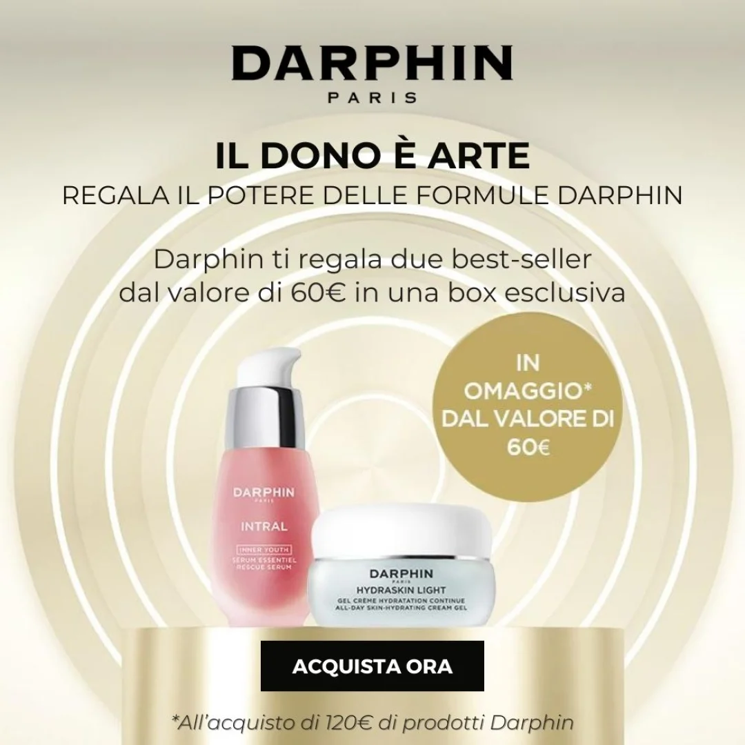 Scopri il potere delle formule Darphin: Acquista 120€ di prodotti, ricevi la Box contenente due best-seller!