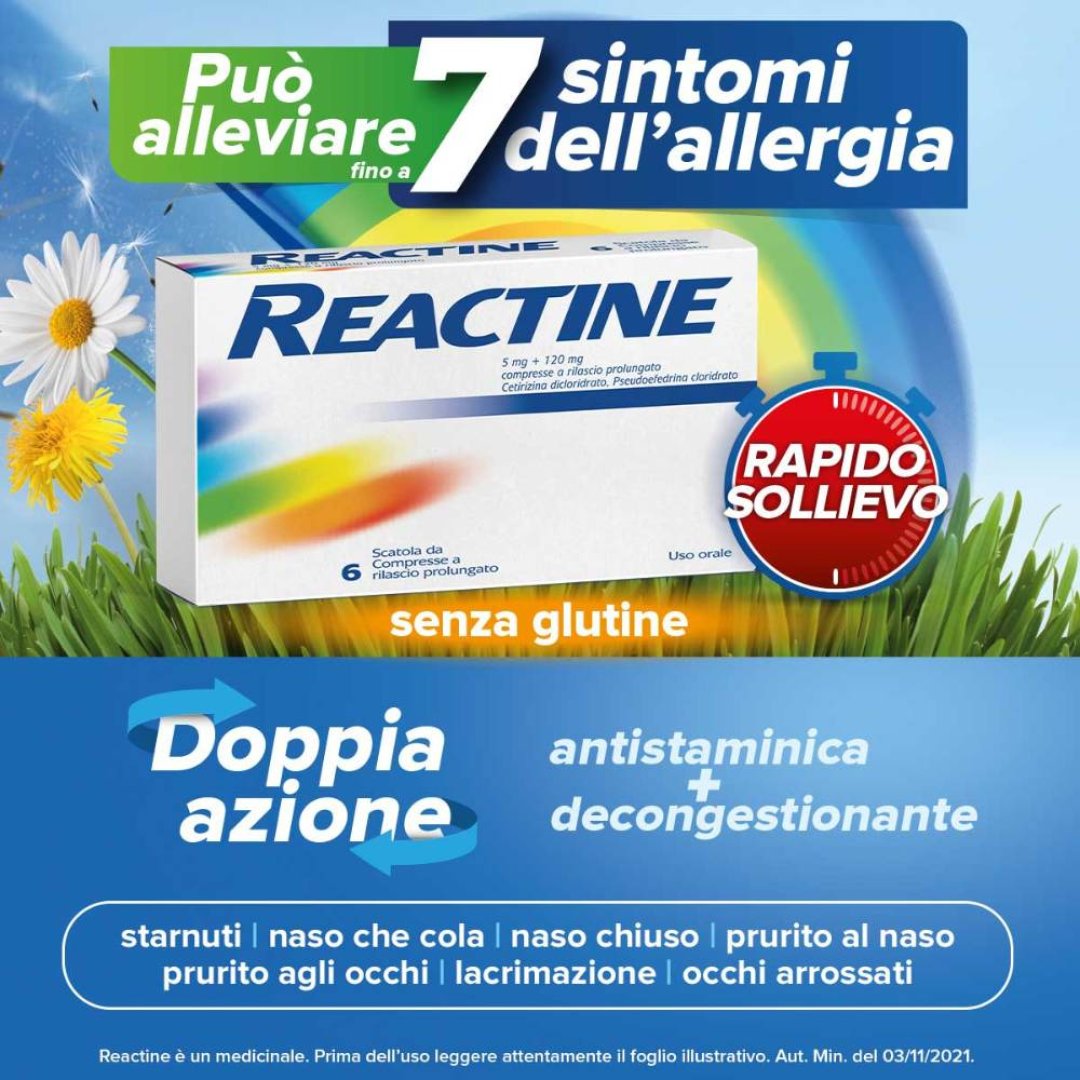 reactine visibilità