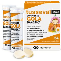 tusseval gola bambini 24 compresse masticabili