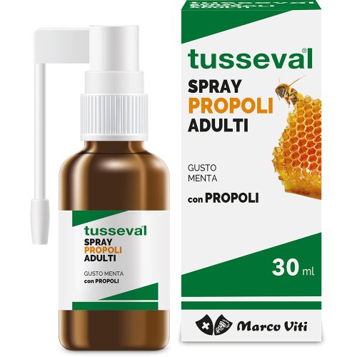 Tusseval Gola Adulti Propoli Gusto Menta Spray 30ml