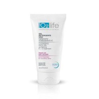 o2 life gel detergente viso pelli sensibili a tendenza acneica 150ml