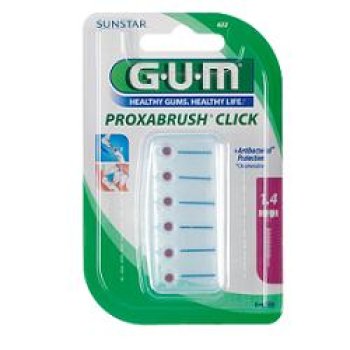 gum proxabrush click 622 scovolini cilindrico 1,4 mm 6 pezzi