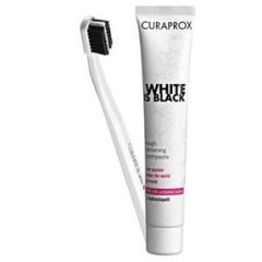 curaprox black is white set spazzolino + dentifricio