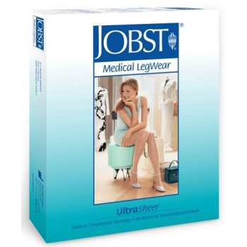 jobst ultrasheer 15-20 mmhg calze auto-reggenti a compressione graduata nero tg 3